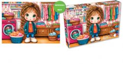 DELFY CASSE-TÊTE 1000 PIÈCES - LE PLAISIR DE LA LESSIVE (SPIN TIME FUN) #DE-26019 (0226)